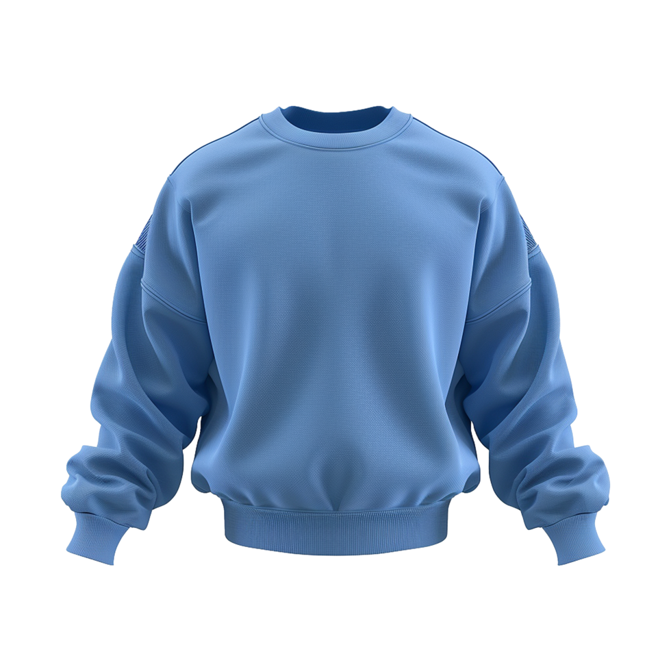 Blue sweatshirt isolated on transparent background png