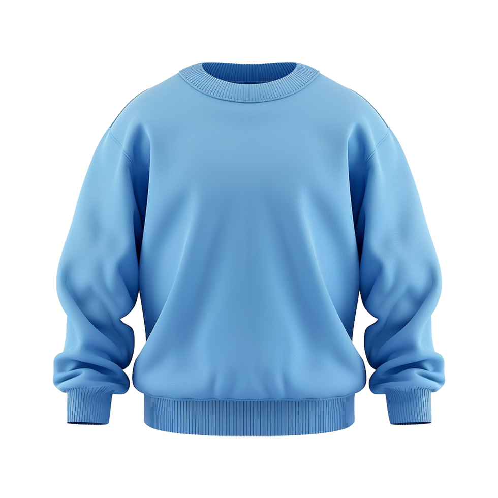 Blue sweatshirt isolated on transparent background png