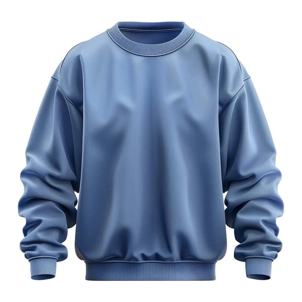 Blue sweatshirt isolated on transparent background png