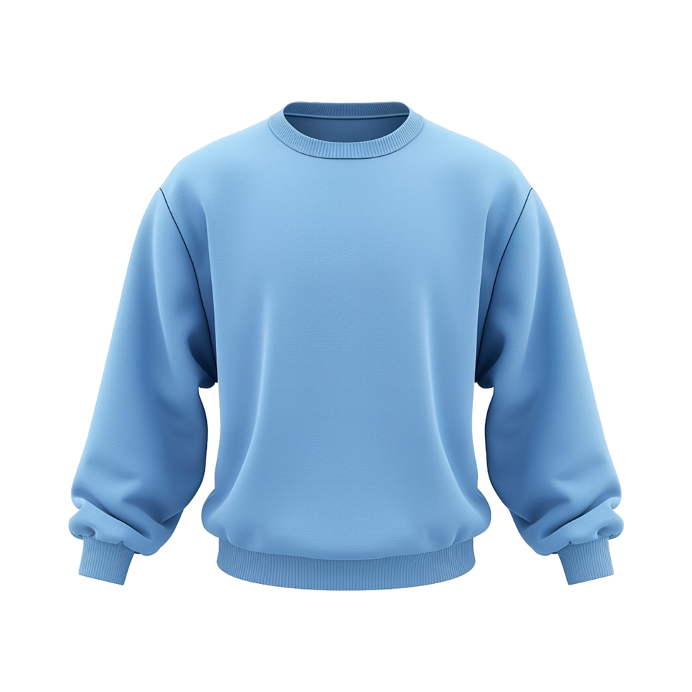 Blue sweatshirt isolated on transparent background png