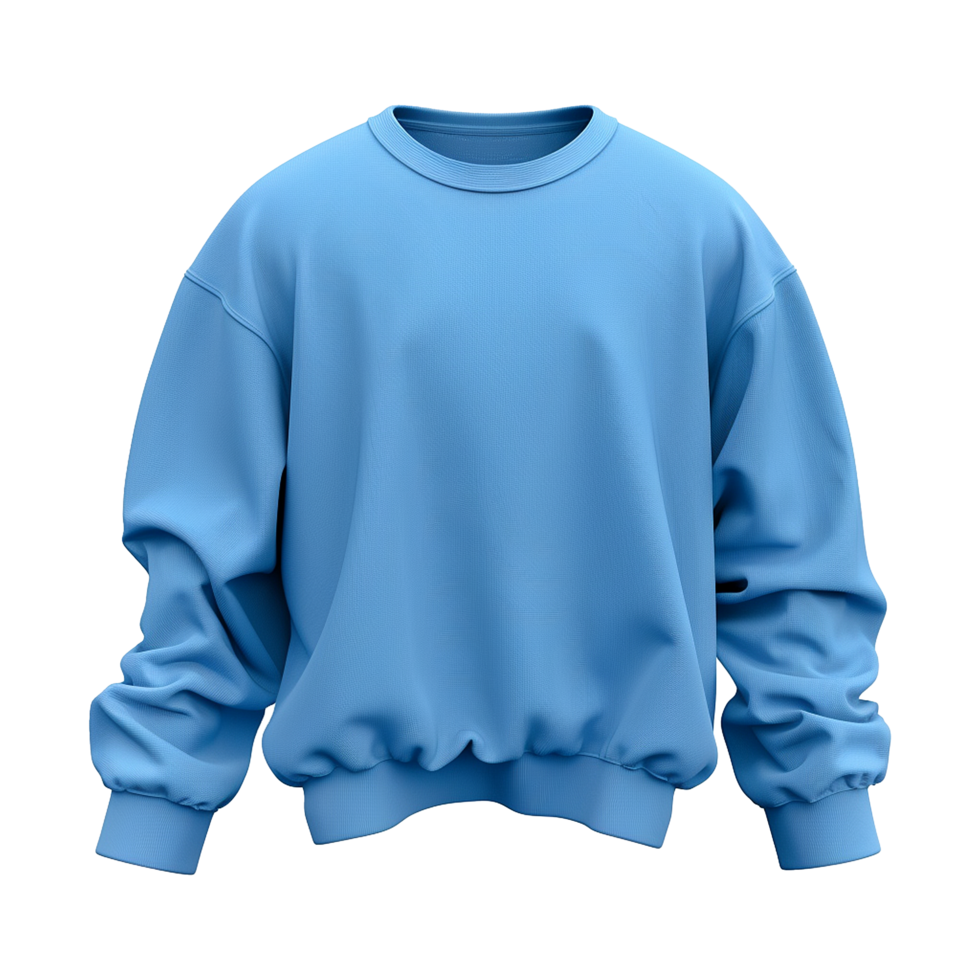 Blue sweatshirt isolated on transparent background png