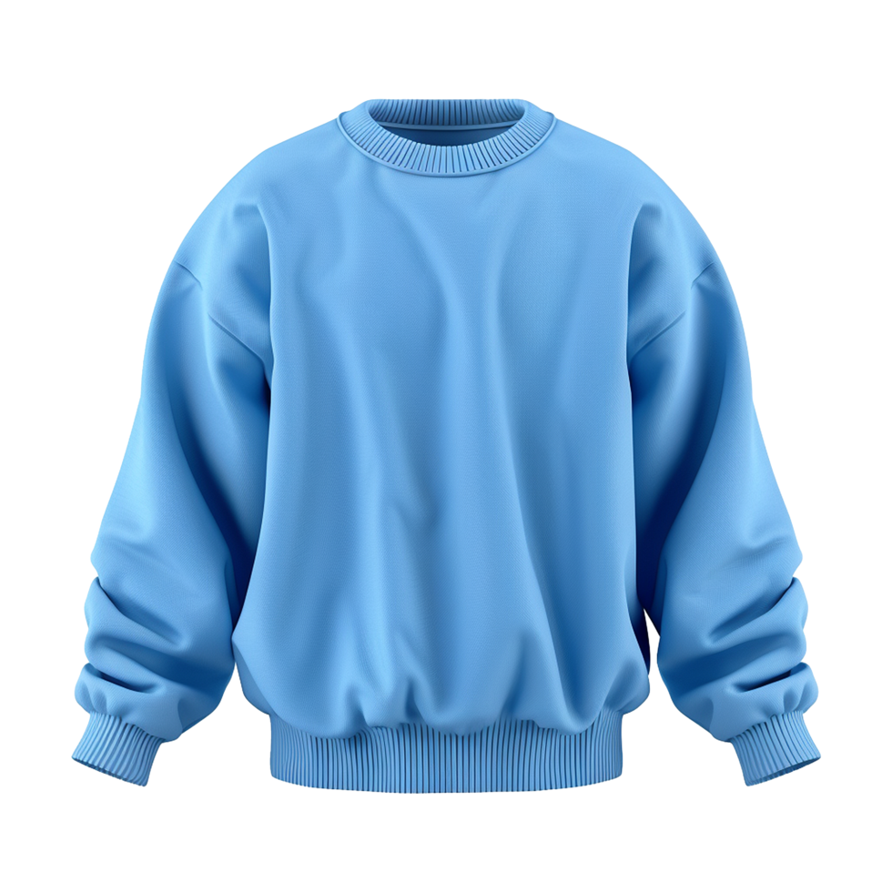 Blue sweatshirt isolated on transparent background png