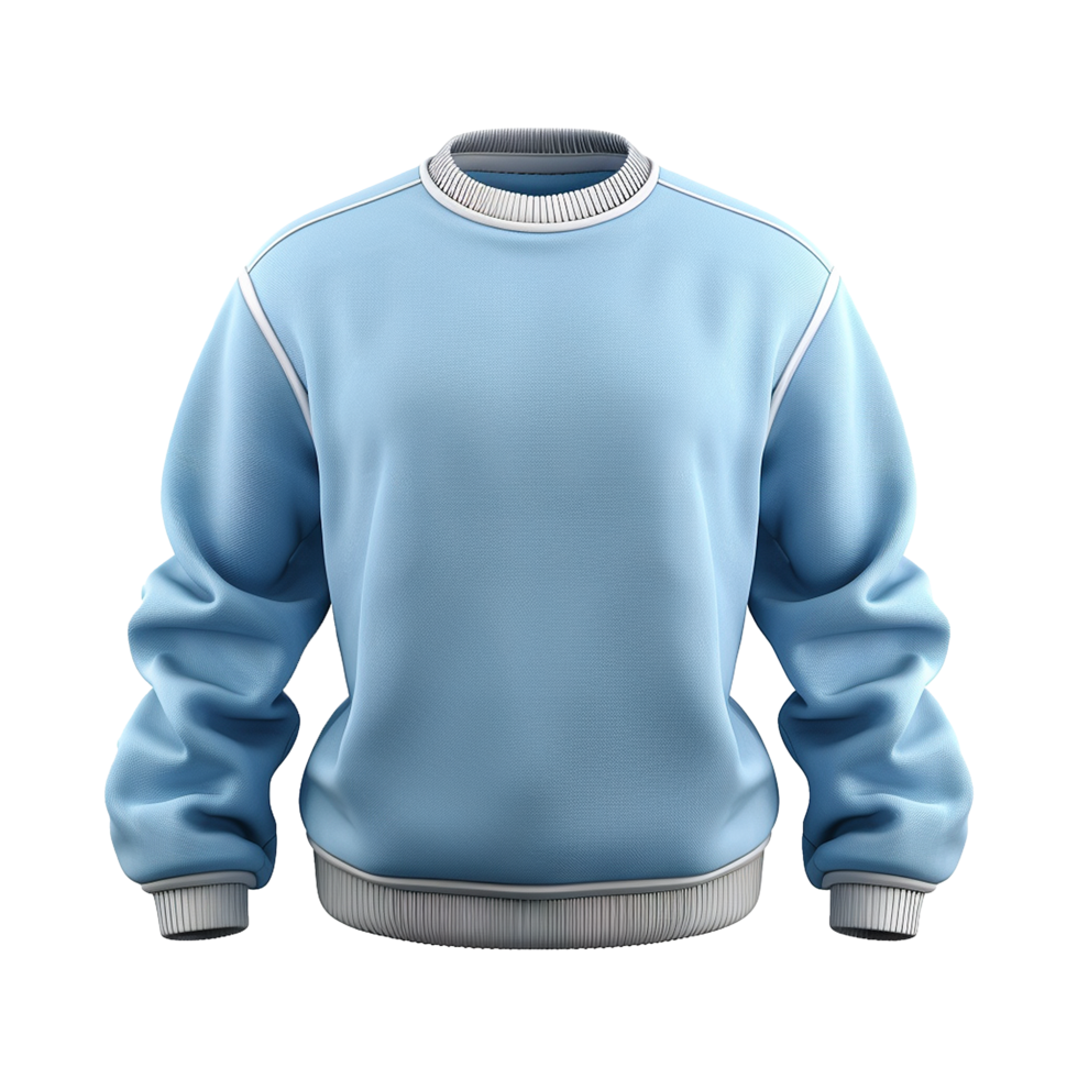 Blue sweatshirt isolated on transparent background png
