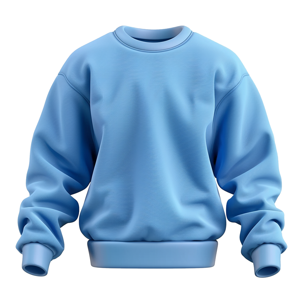 Blue sweatshirt isolated on transparent background png
