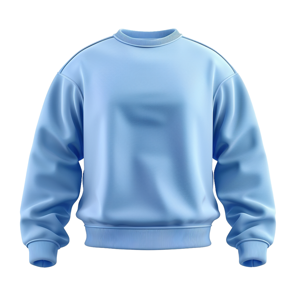 Blue sweatshirt isolated on transparent background png