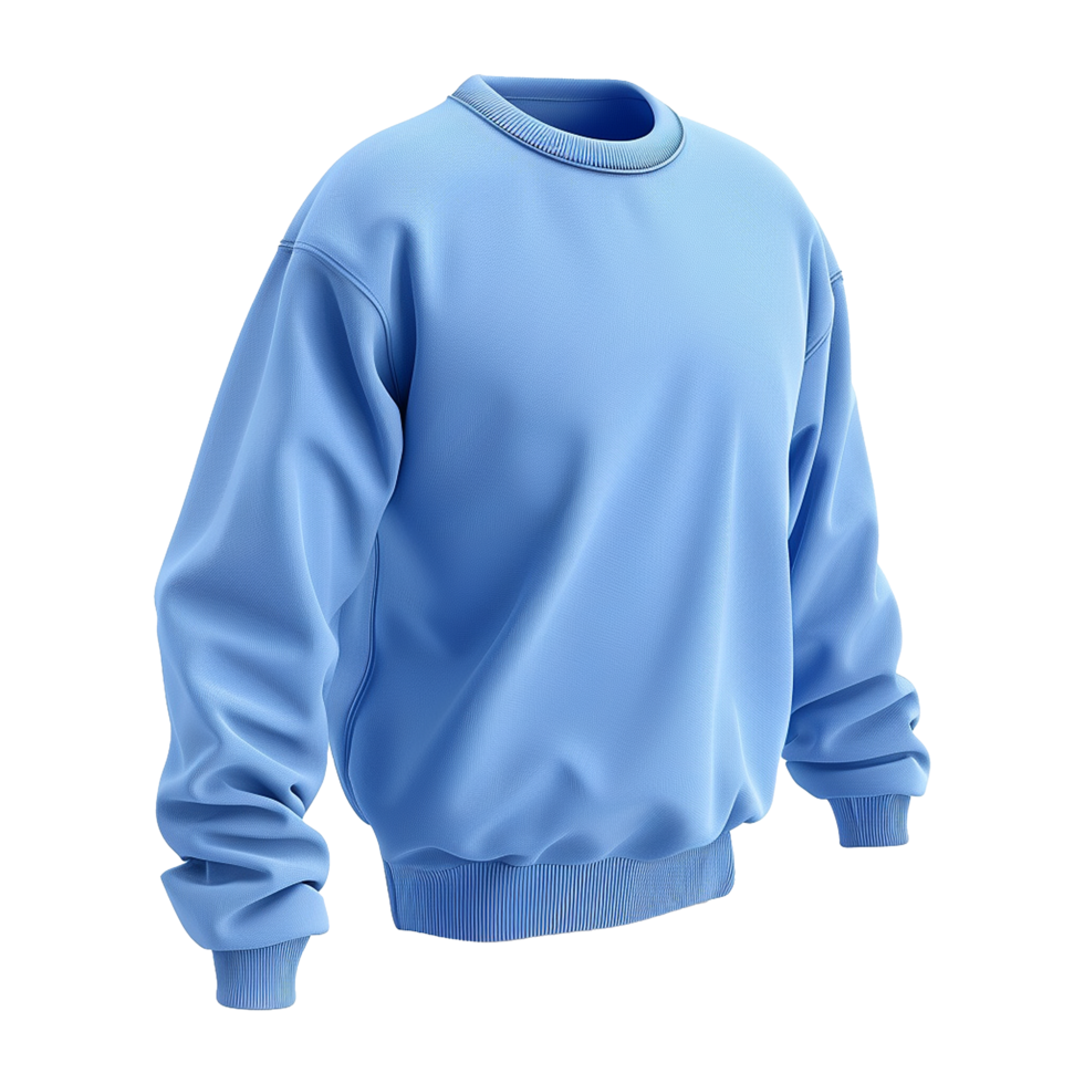 Blue sweatshirt isolated on transparent background png