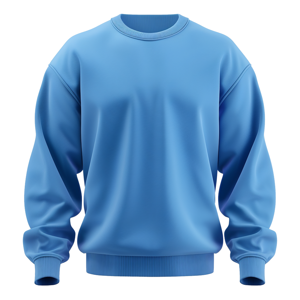 Blue sweatshirt isolated on transparent background png