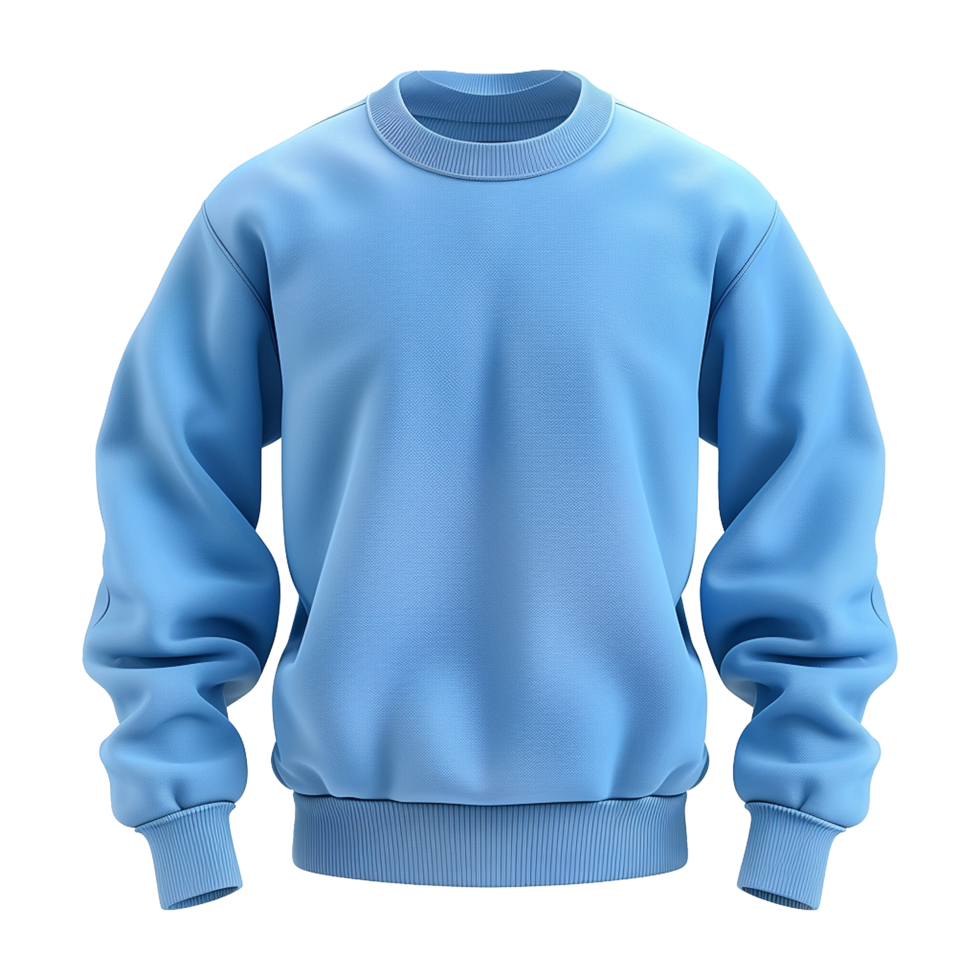 Blue sweatshirt isolated on transparent background png