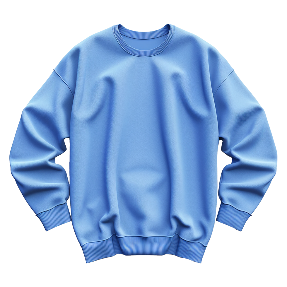 Blue sweatshirt isolated on transparent background png