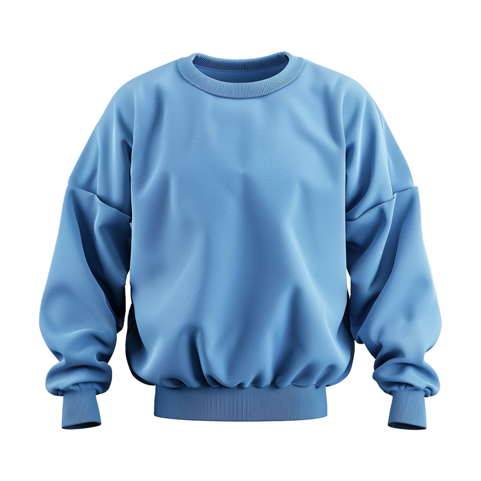 Blue sweatshirt isolated on transparent background png