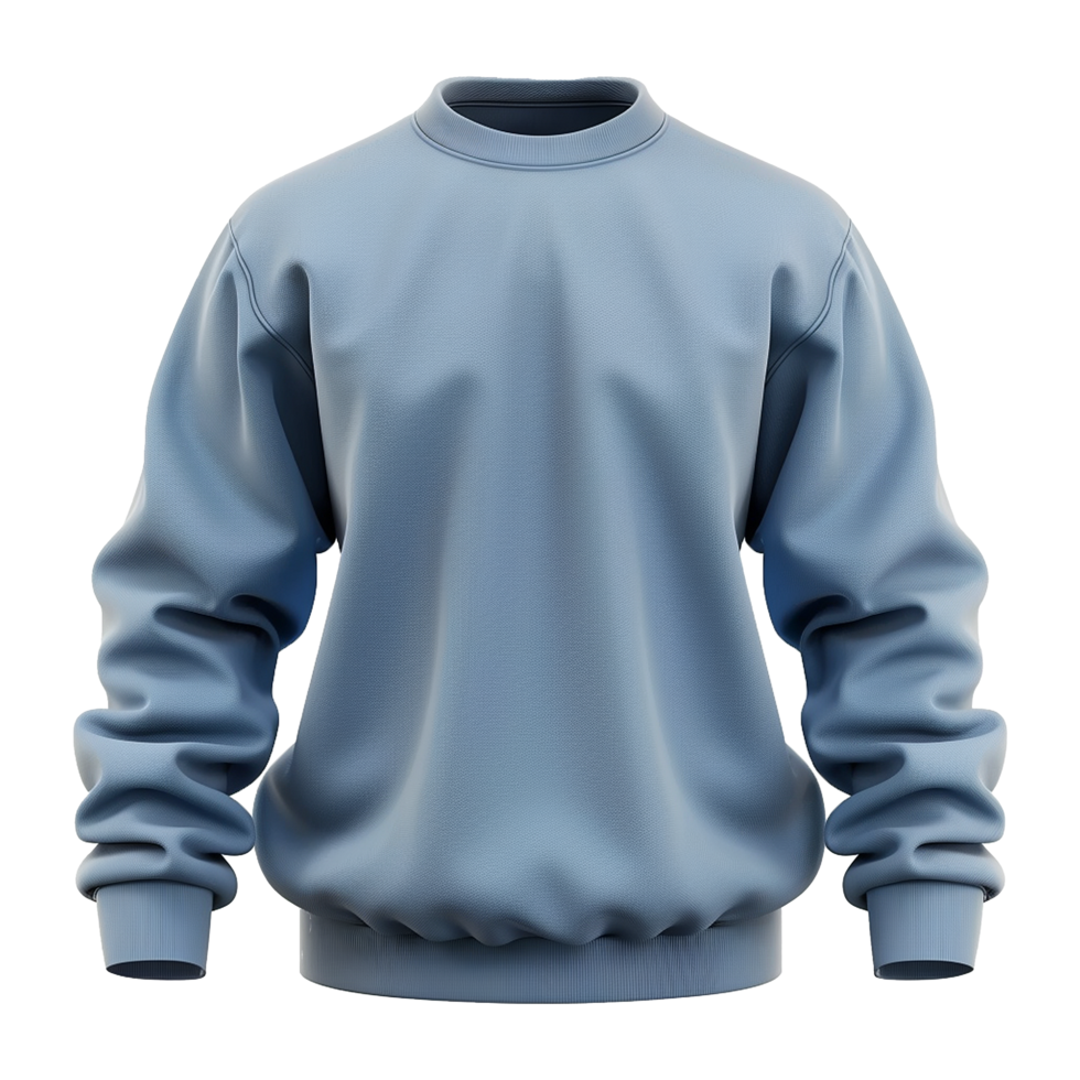 Blue sweatshirt isolated on transparent background png
