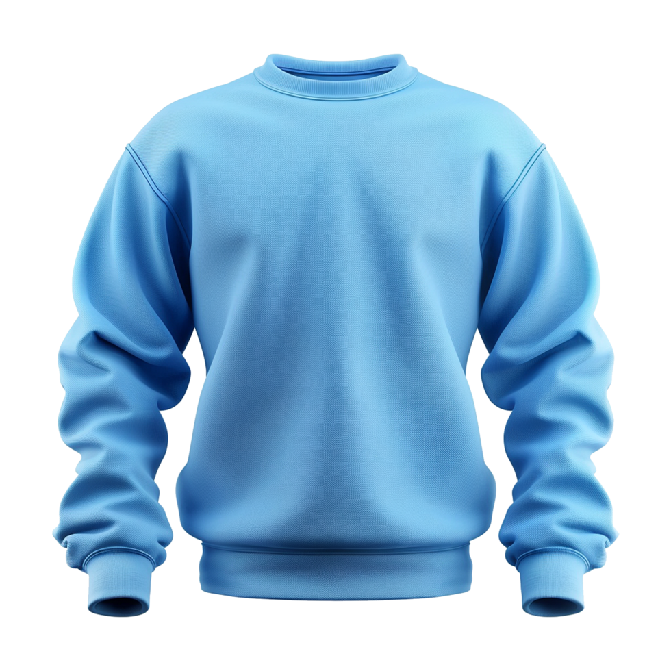 Blue sweatshirt isolated on transparent background png