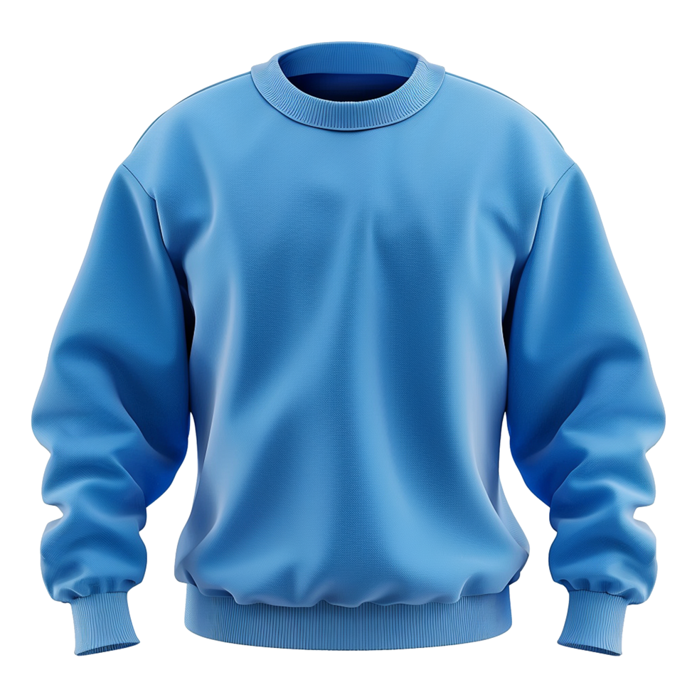 Blue sweatshirt isolated on transparent background png