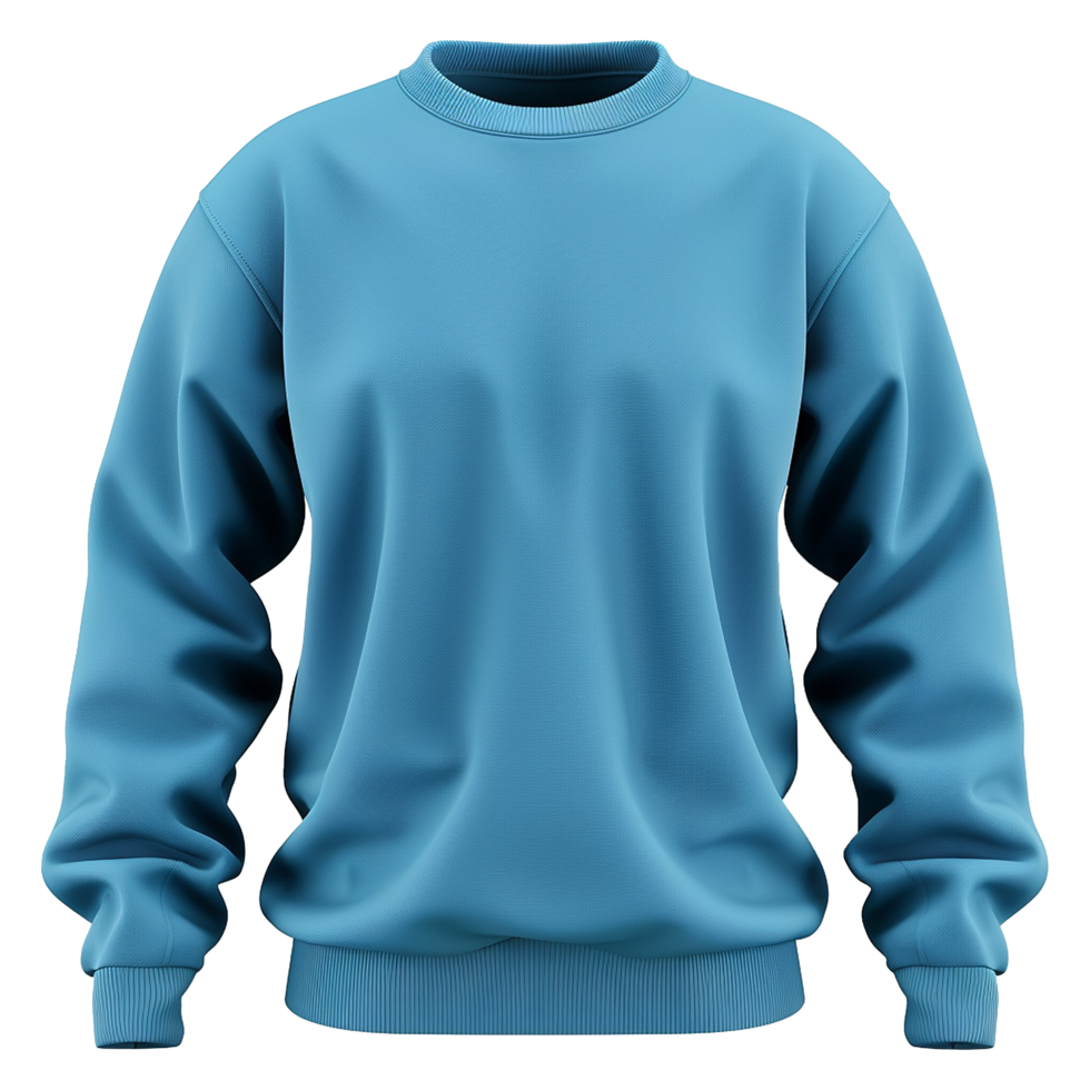 Blue sweatshirt isolated on transparent background png