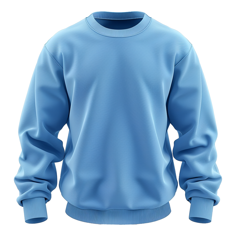 Blue sweatshirt isolated on transparent background png
