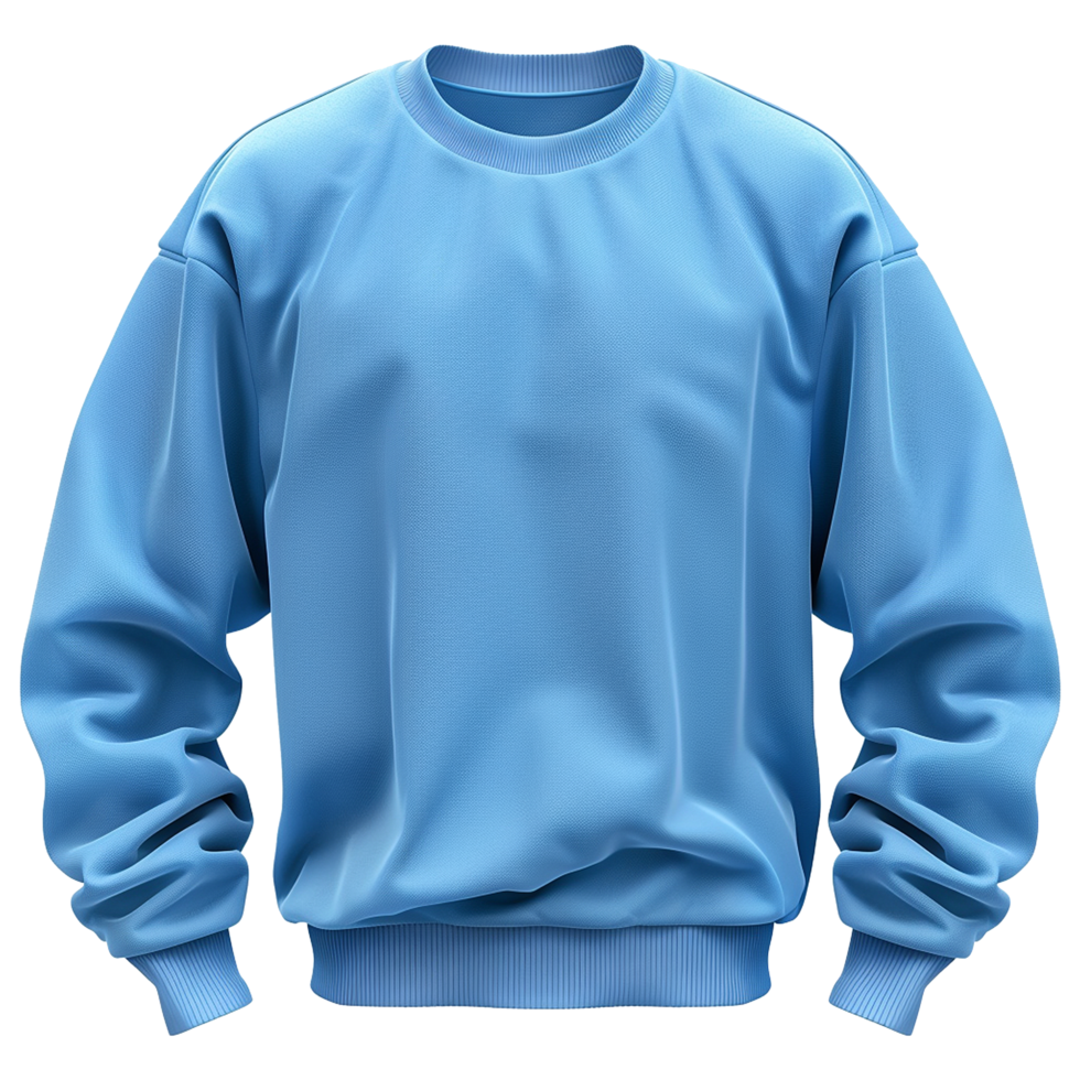 Blue sweatshirt isolated on transparent background png