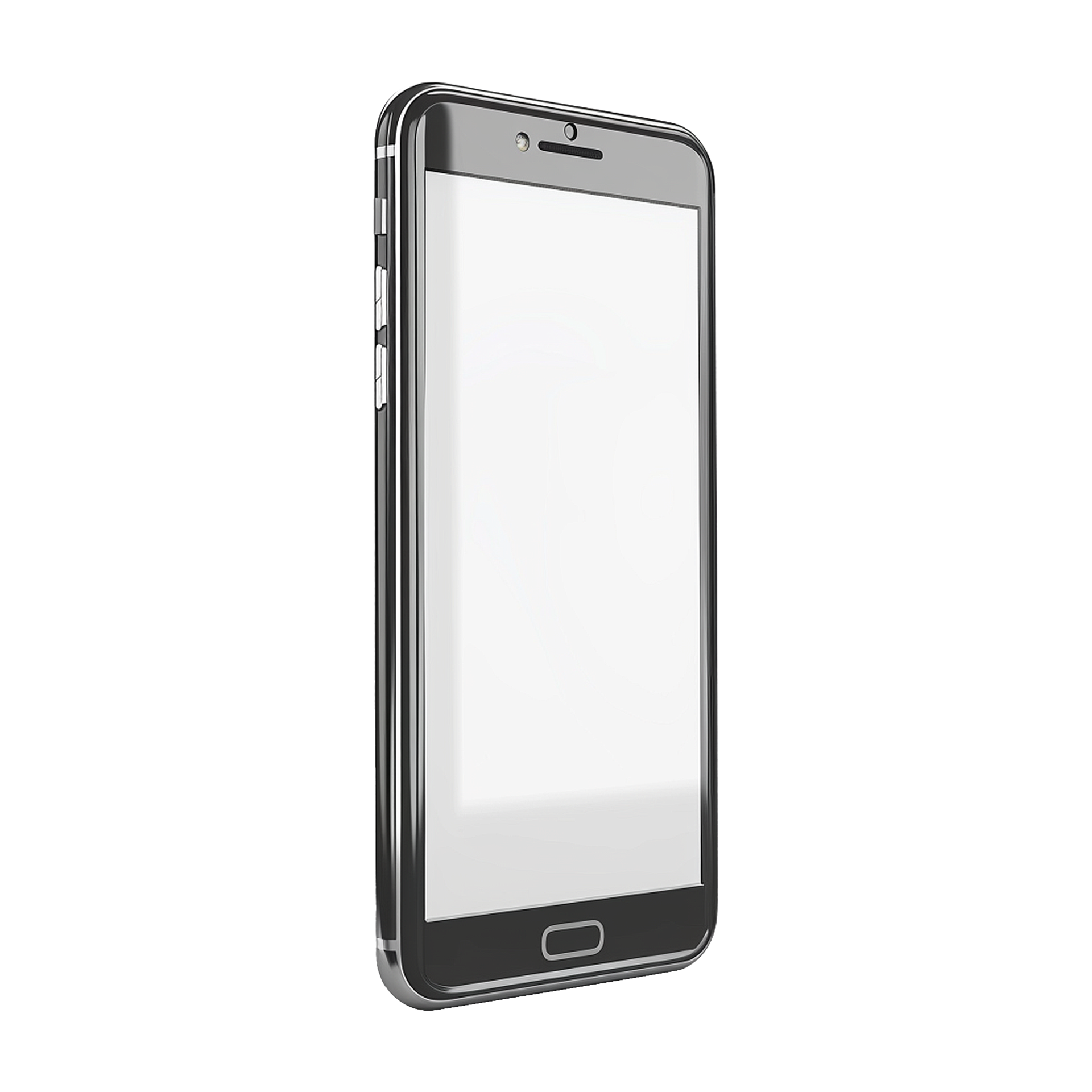 3d blank phone screen isolated on transparent background 47242095 PNG