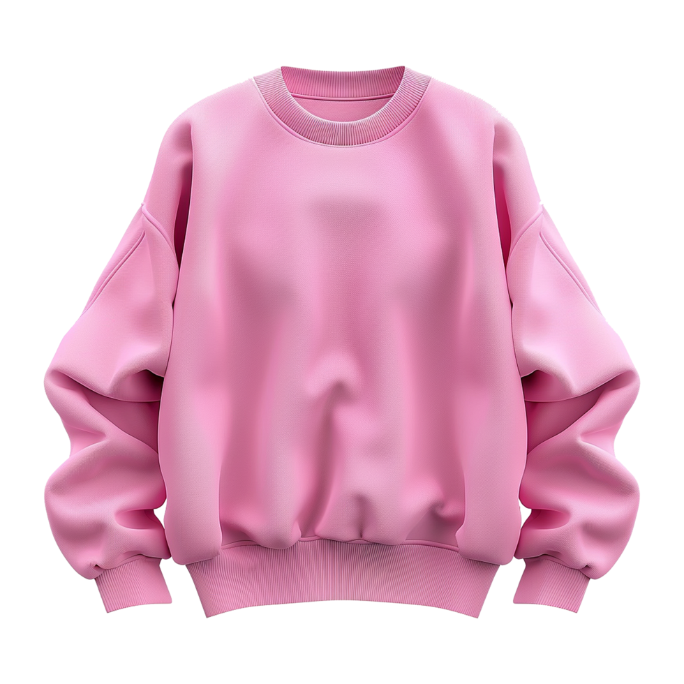 Pink sweatshirt isolated on transparent background png