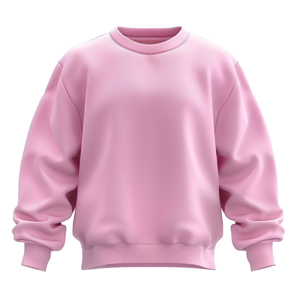 Pink sweatshirt isolated on transparent background png
