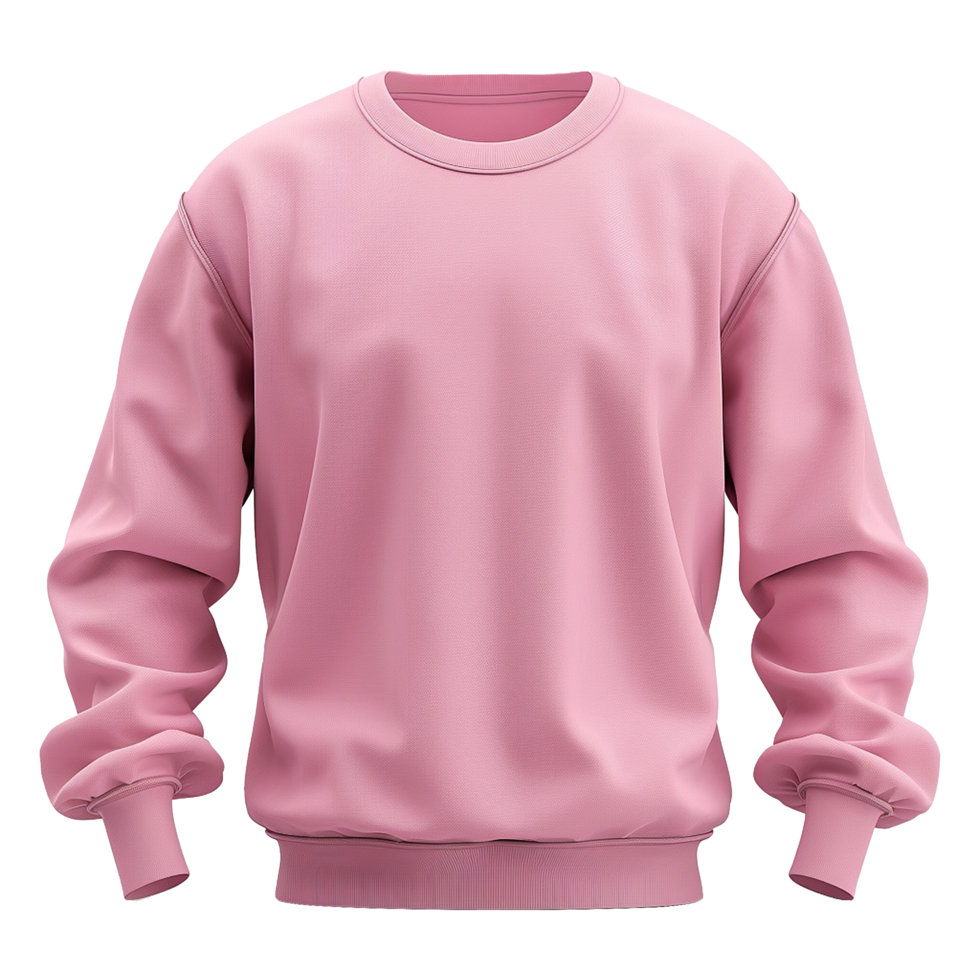 Pink sweatshirt isolated on transparent background png