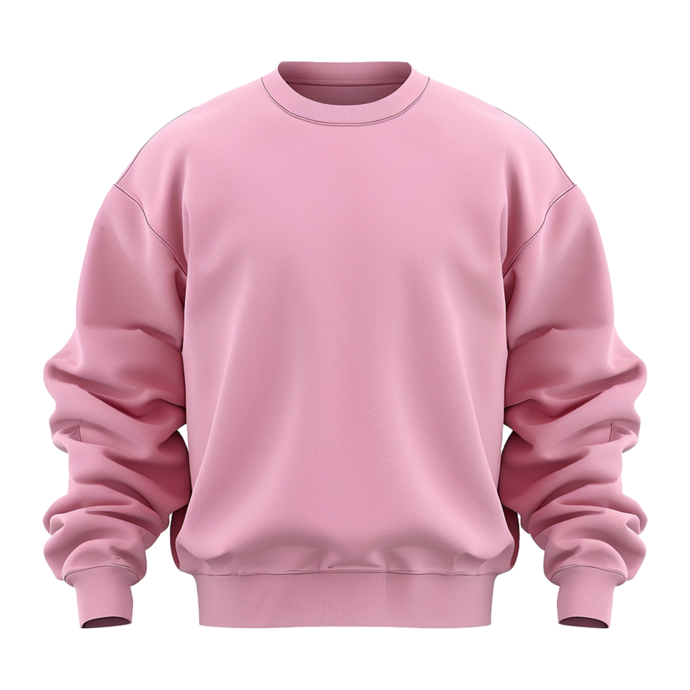 Pink sweatshirt isolated on transparent background png