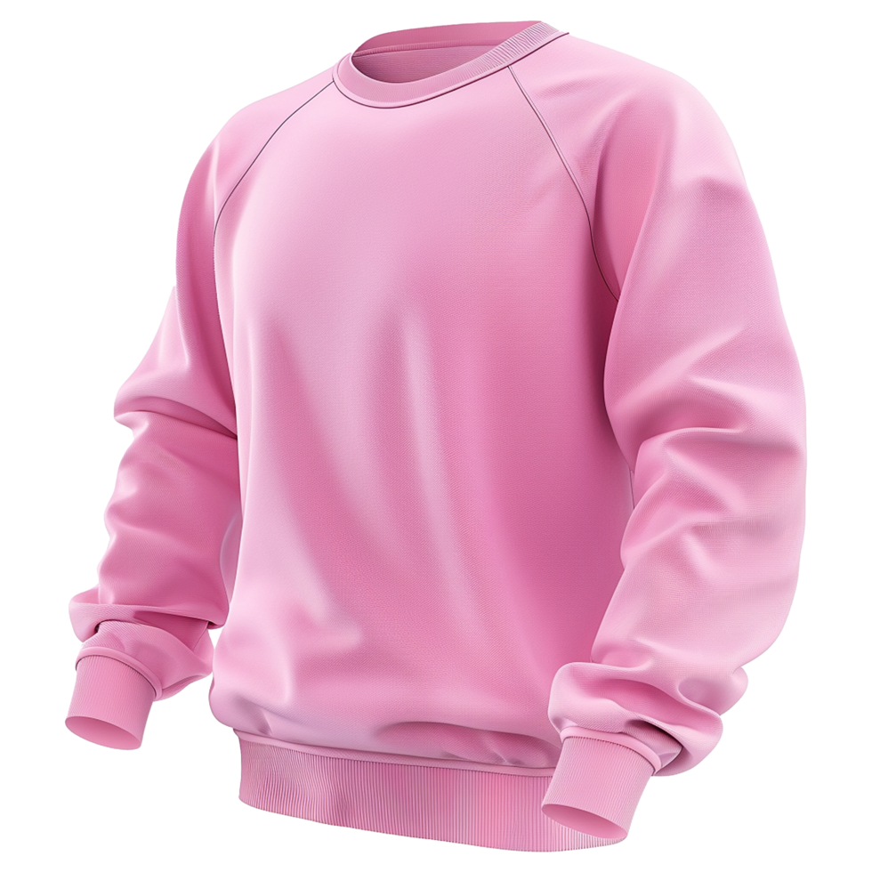 Pink sweatshirt isolated on transparent background png