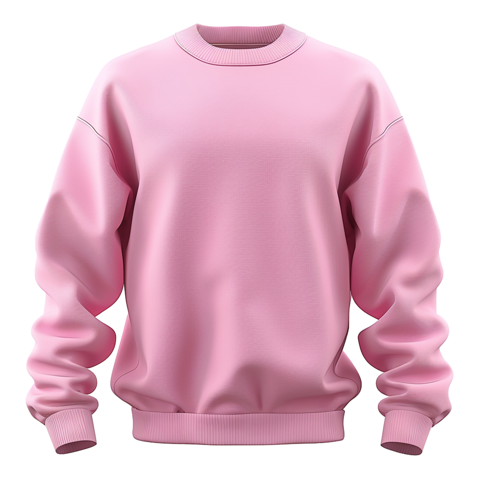 Pink sweatshirt isolated on transparent background png