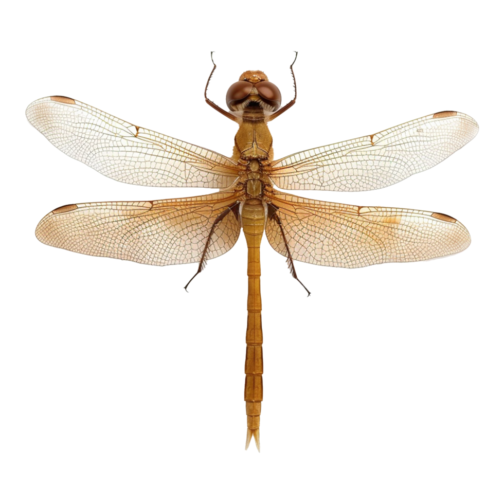 Colorful dragonflies isolated on transparent background png