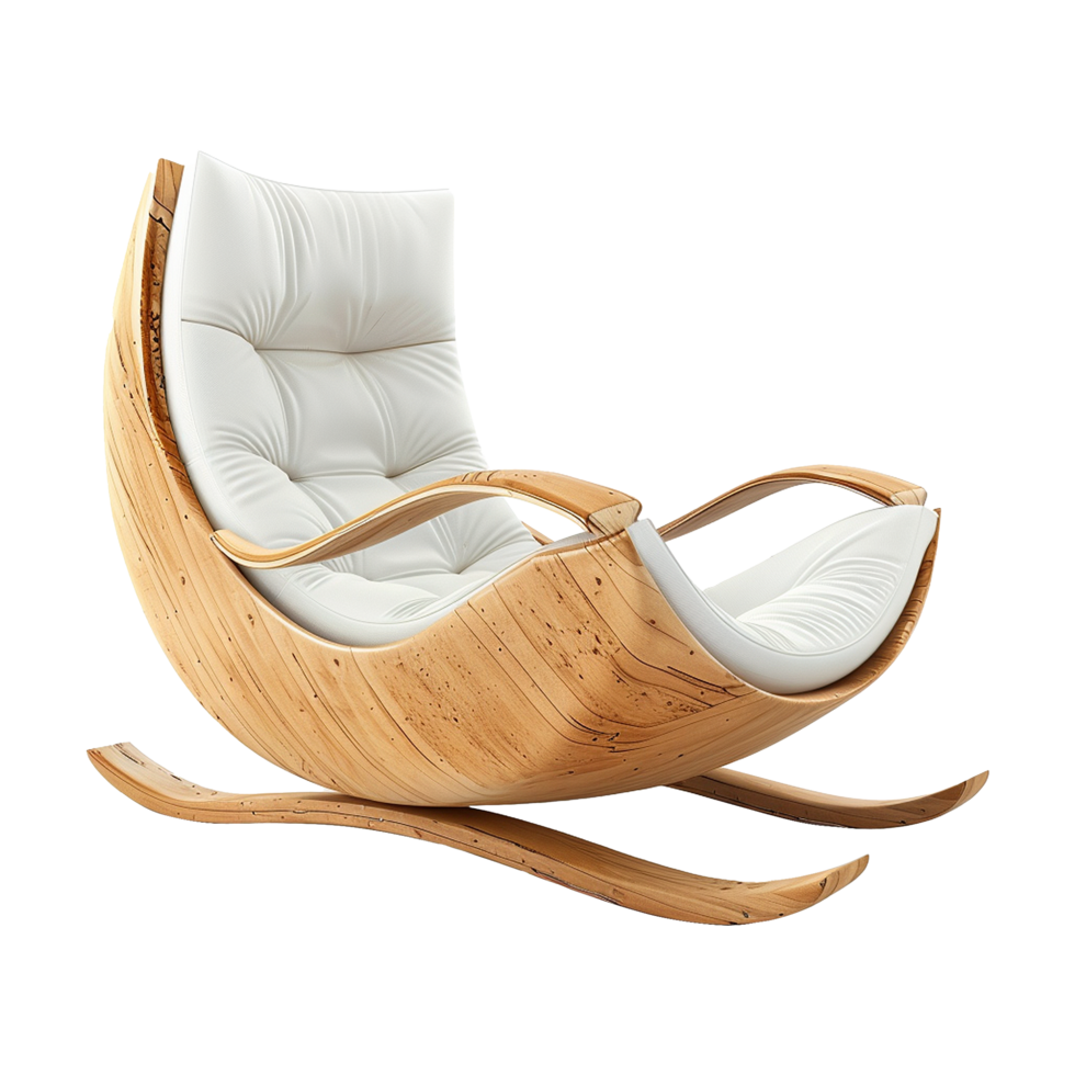 Modern Rocking chair isolated on transparent background png