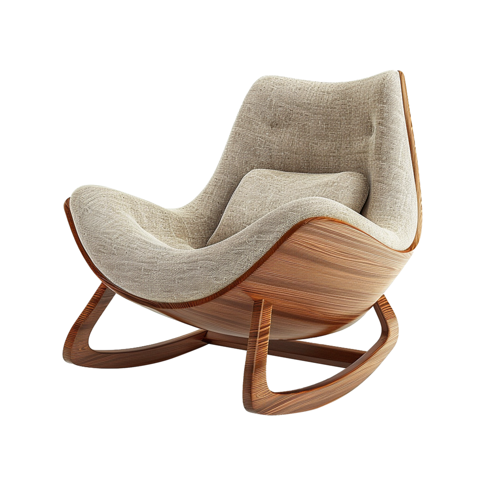 Modern Rocking chair isolated on transparent background png