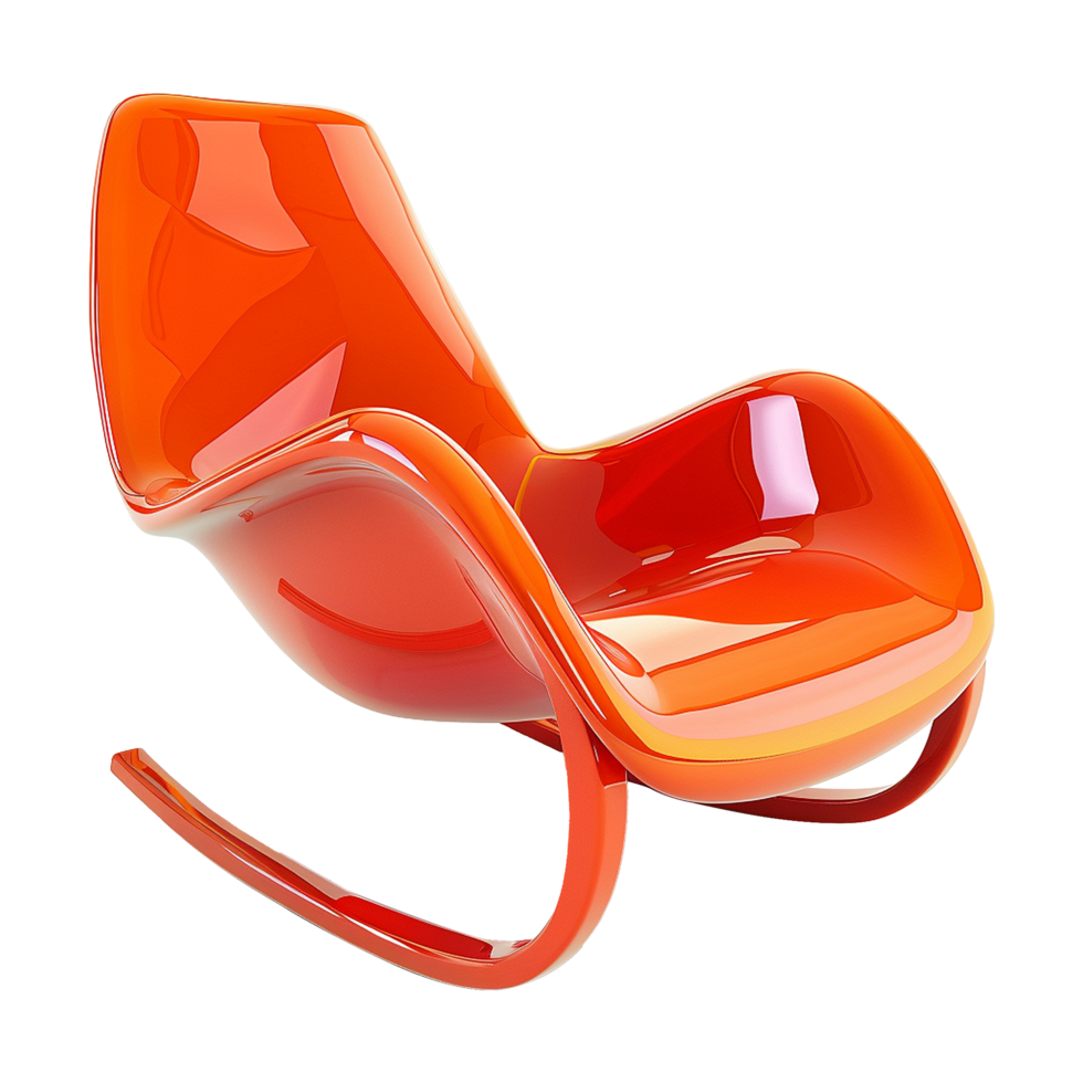 Modern Rocking chair isolated on transparent background png