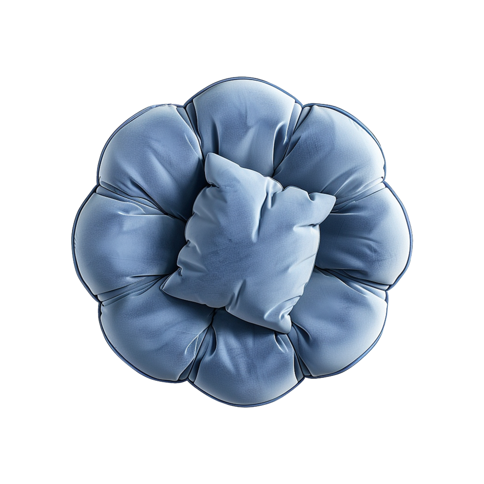 Top view bubble Sofa isolated on transparent background png