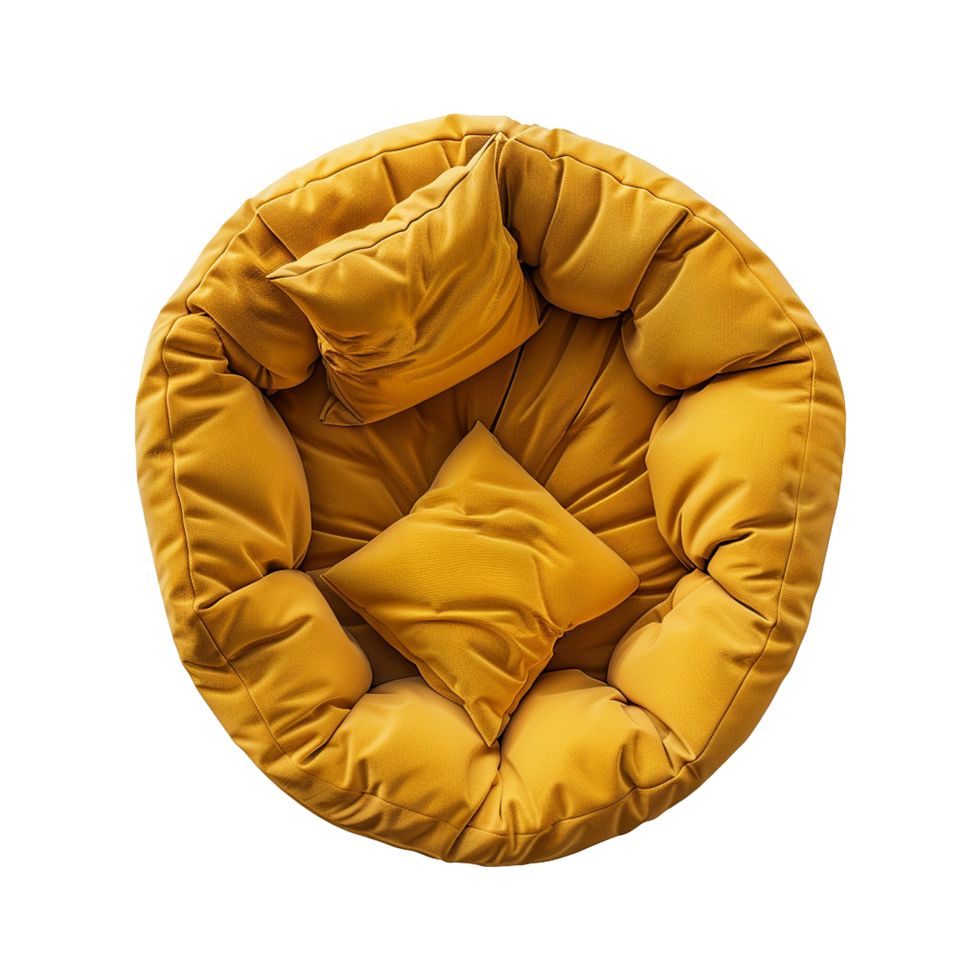 Top view bubble Sofa isolated on transparent background png