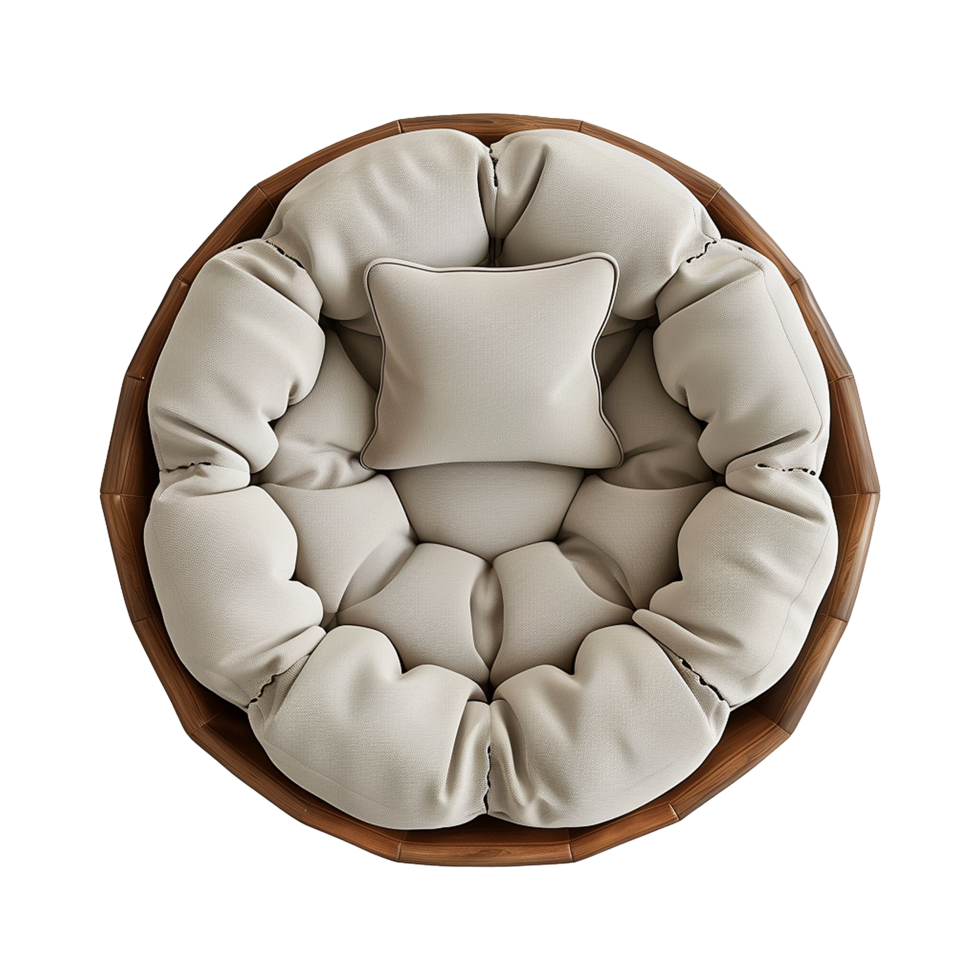 Top view bubble Sofa isolated on transparent background png