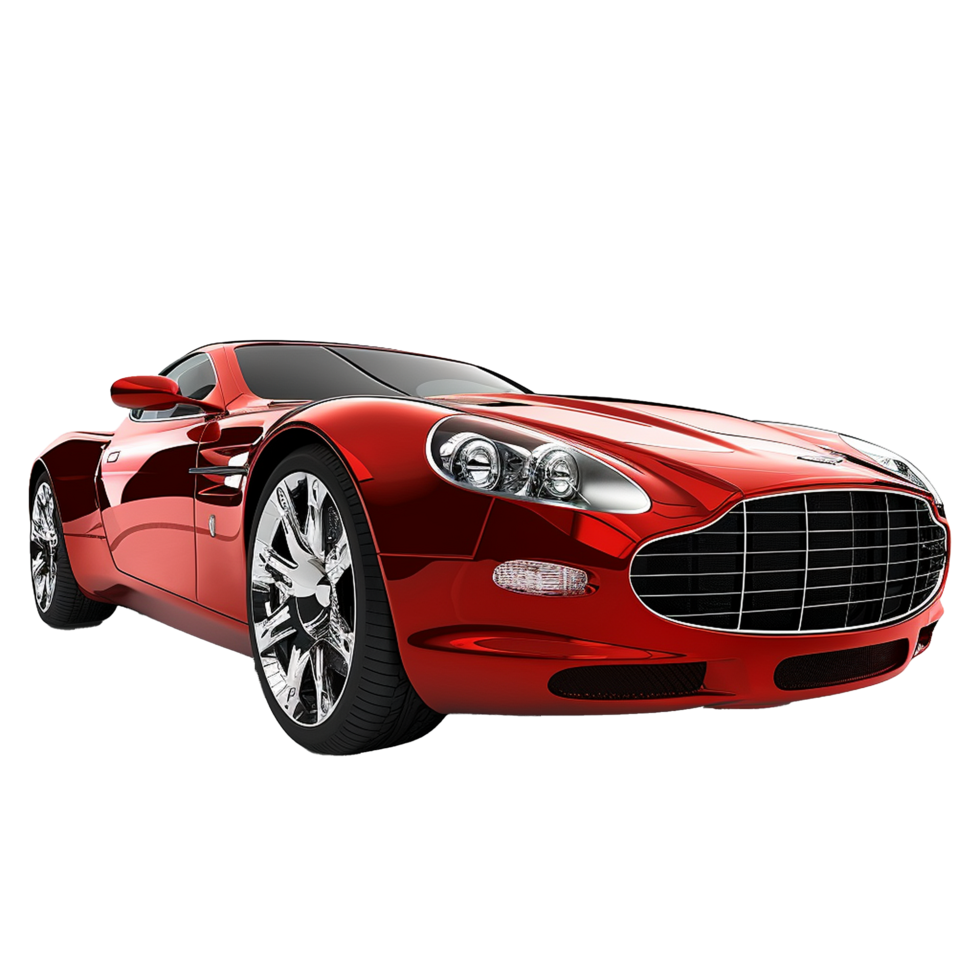 Modern luxury car isolated on transparent background png