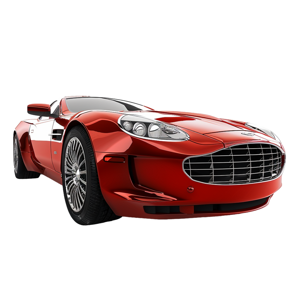 Modern luxury car isolated on transparent background png