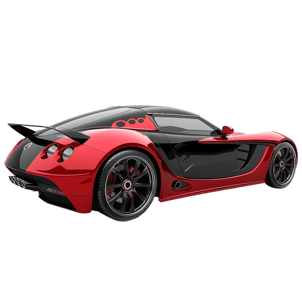 Modern luxury car isolated on transparent background png
