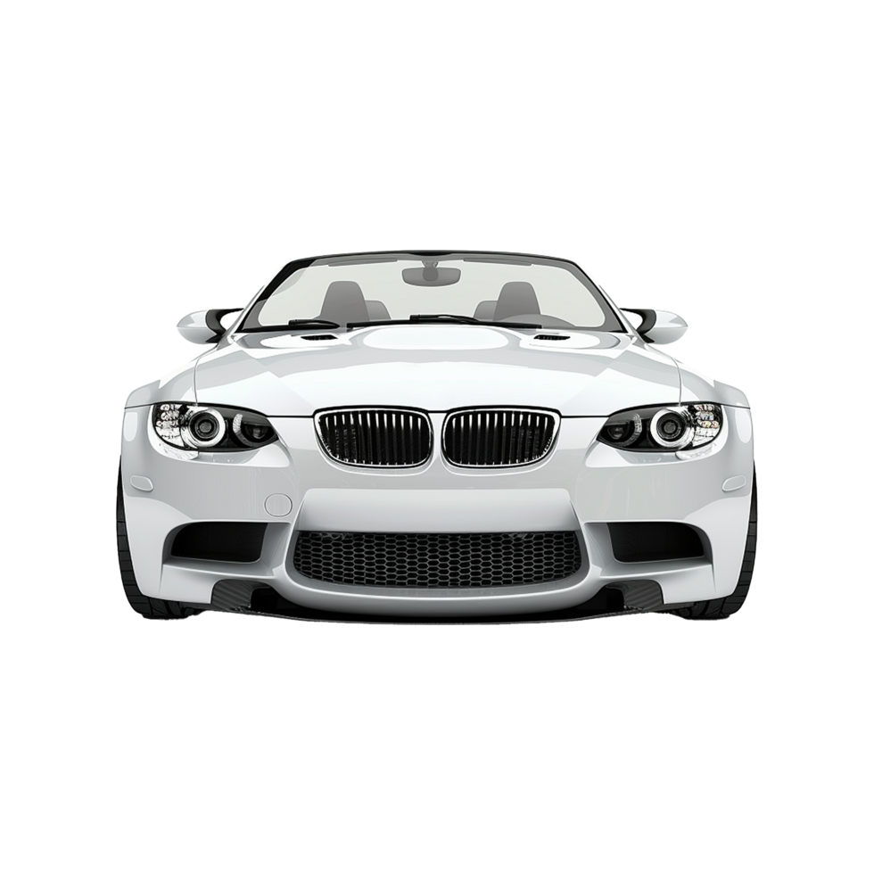 Modern luxury car isolated on transparent background png