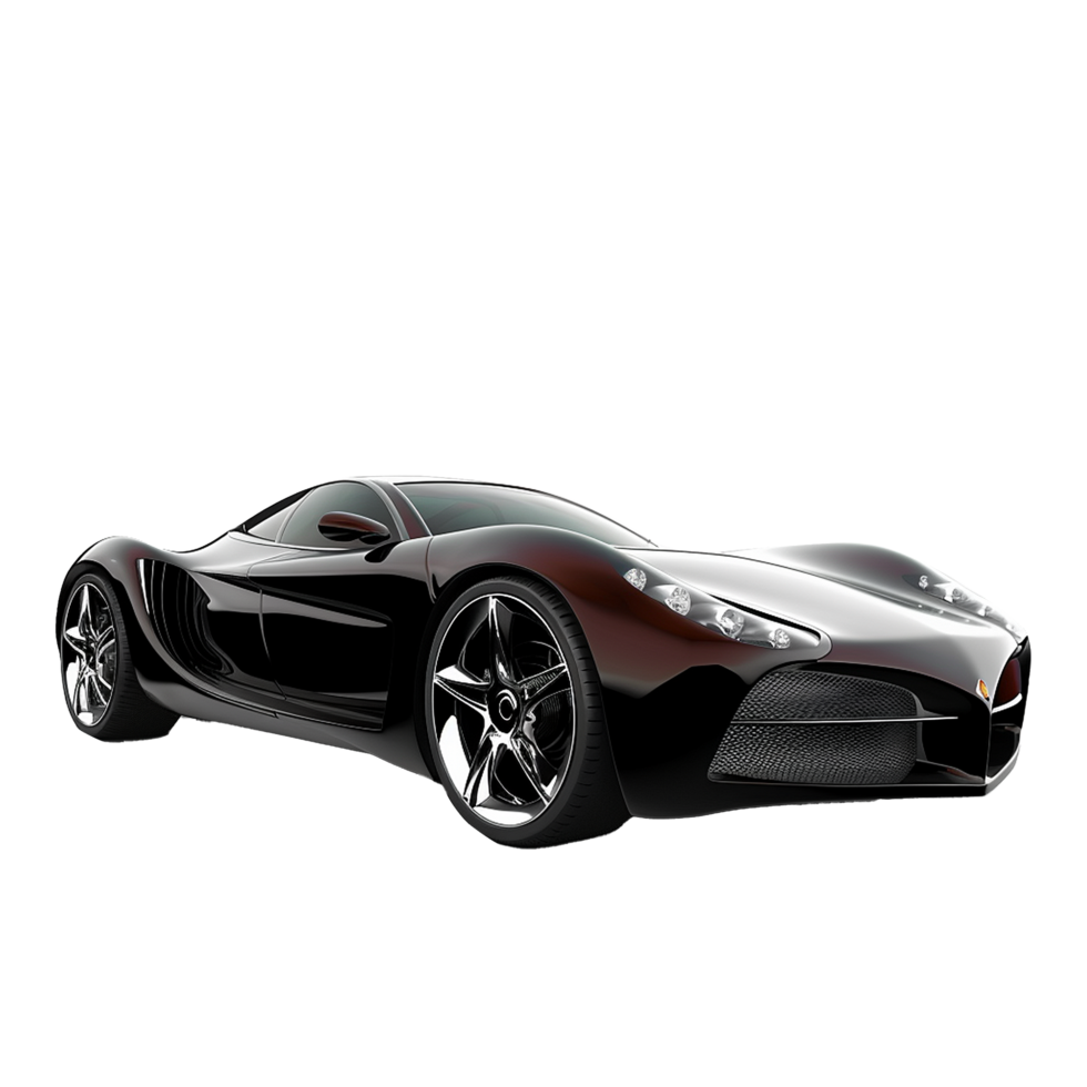 Modern luxury car isolated on transparent background png