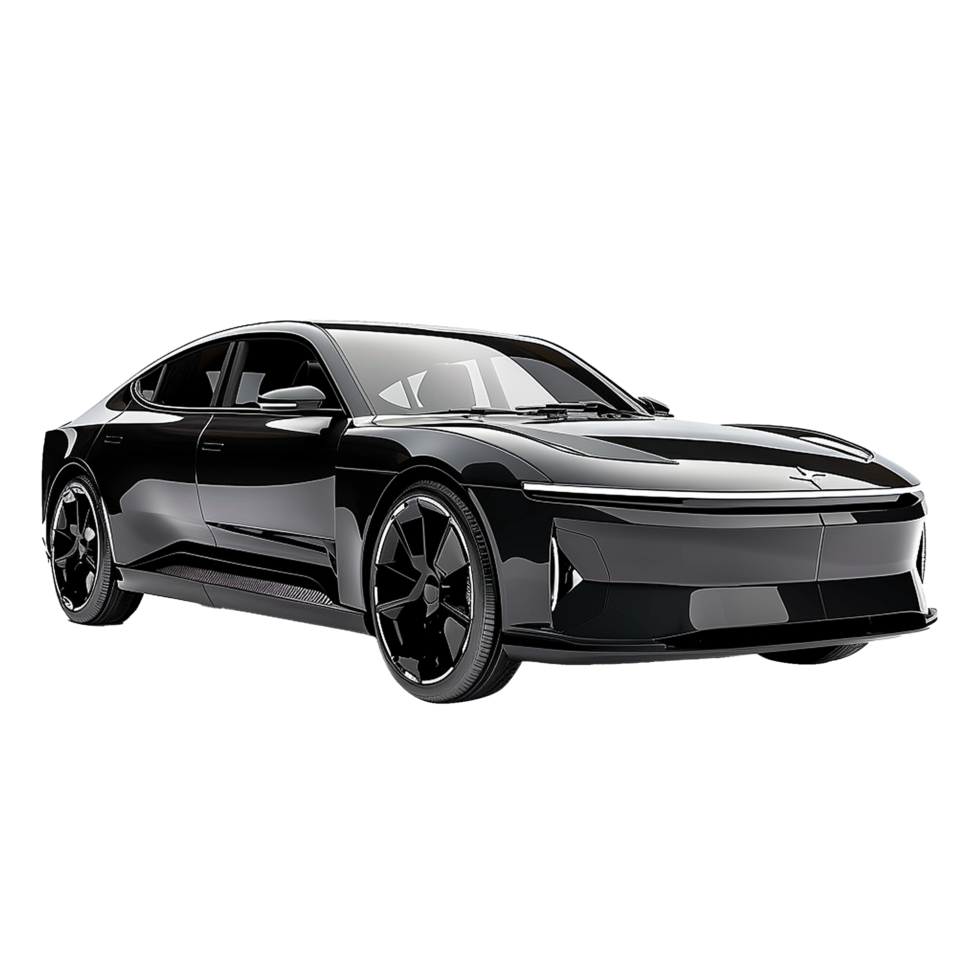 Modern luxury car isolated on transparent background png