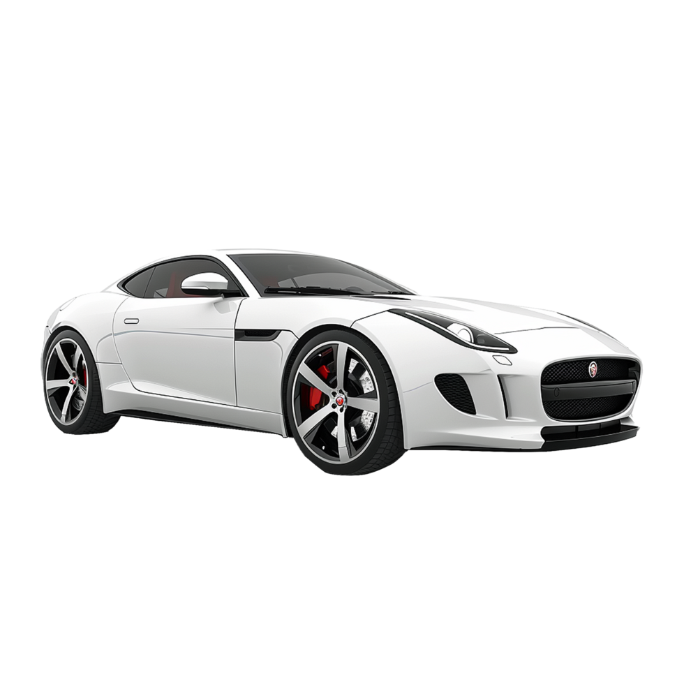 Modern luxury car isolated on transparent background png