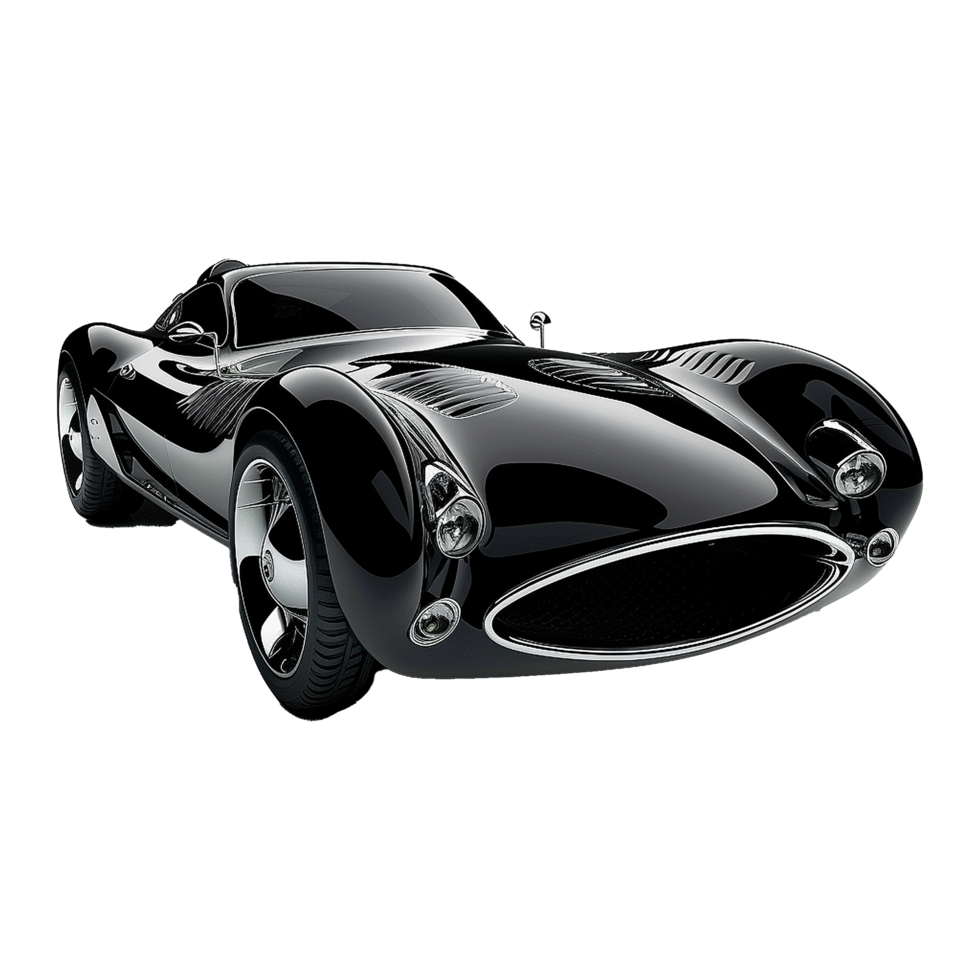 Modern luxury car isolated on transparent background png