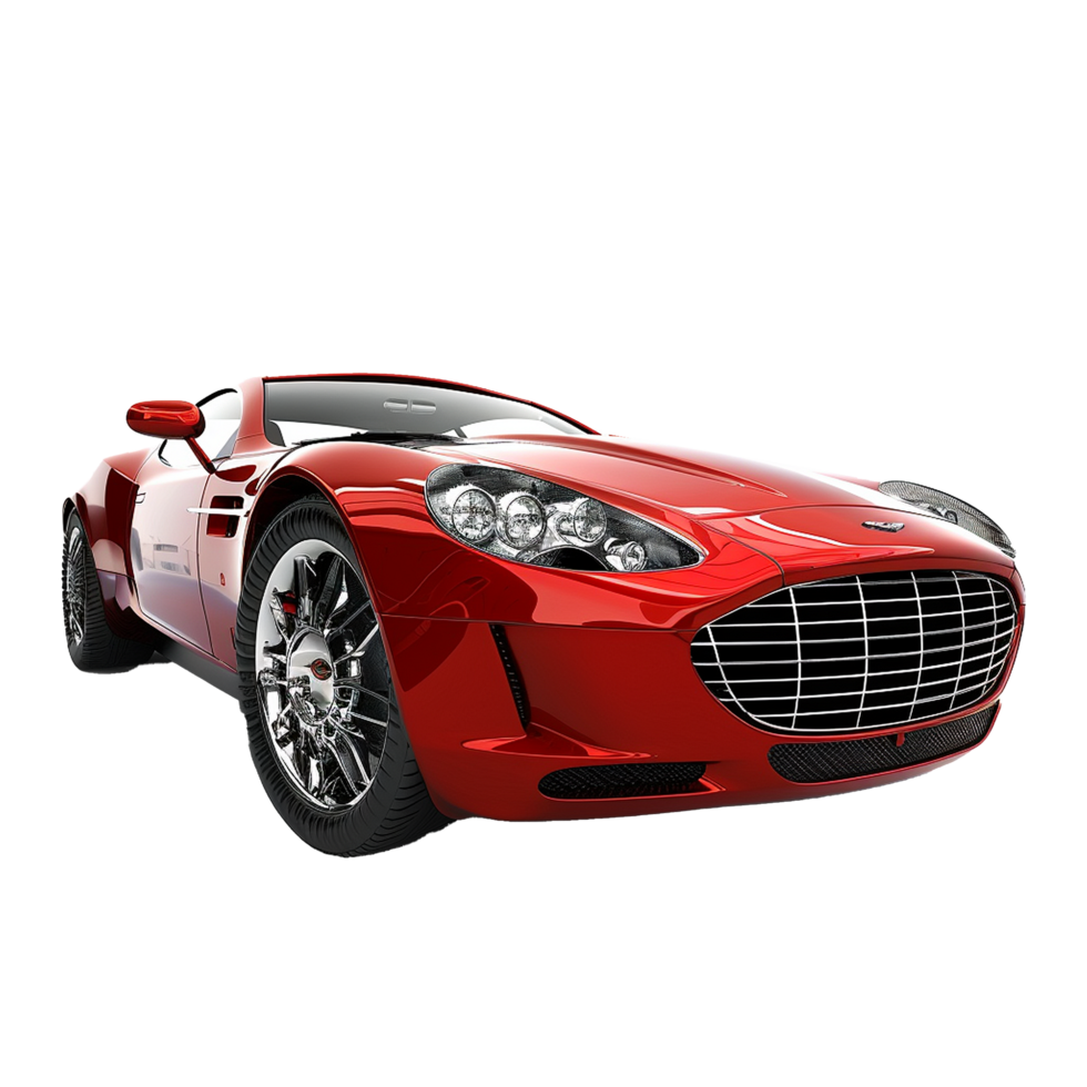 Modern luxury car isolated on transparent background png