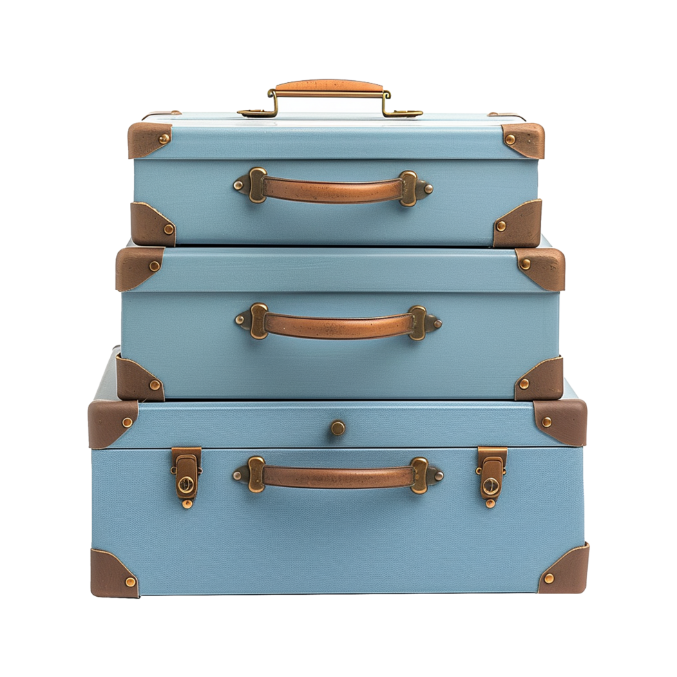 Soft blue and vintage storage drawer isolated on transparent background png