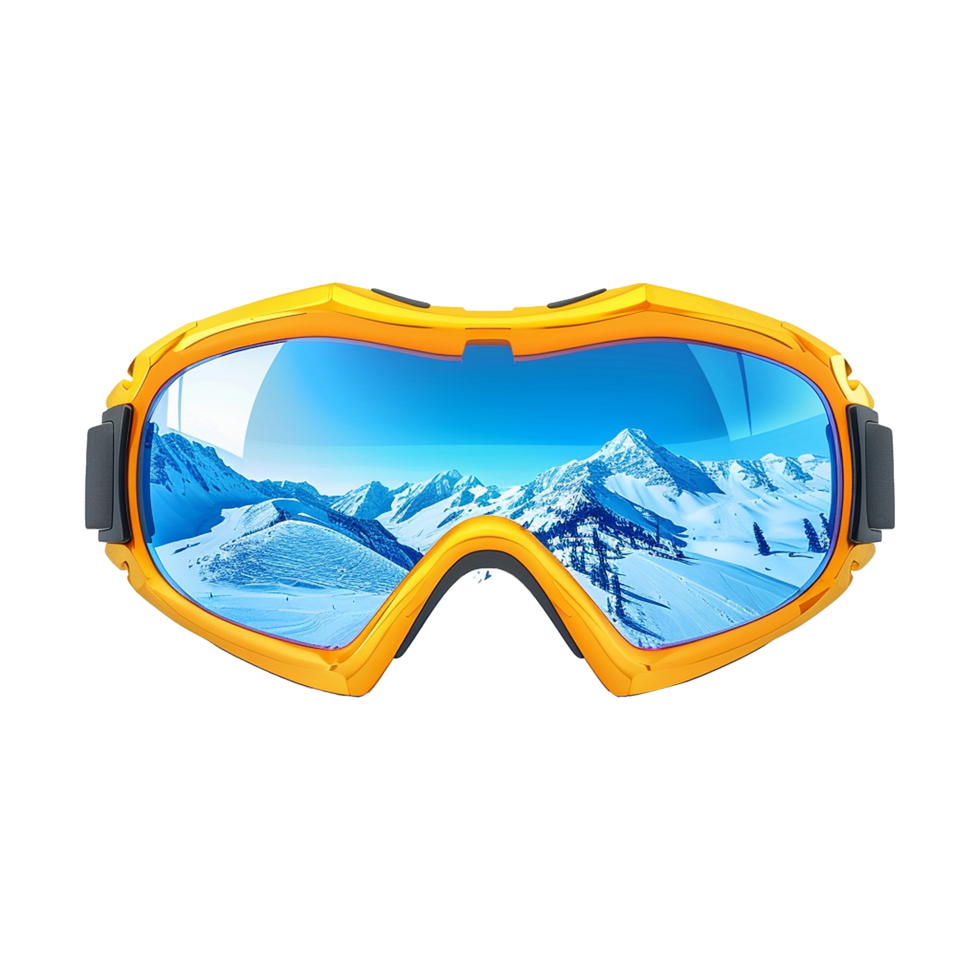 Winter sport glasses isolated on transparent background png