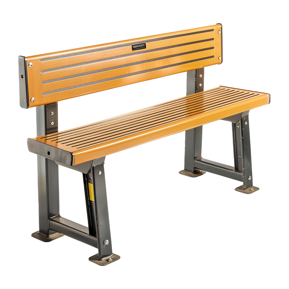 Locker room bench isolated on transparent background png