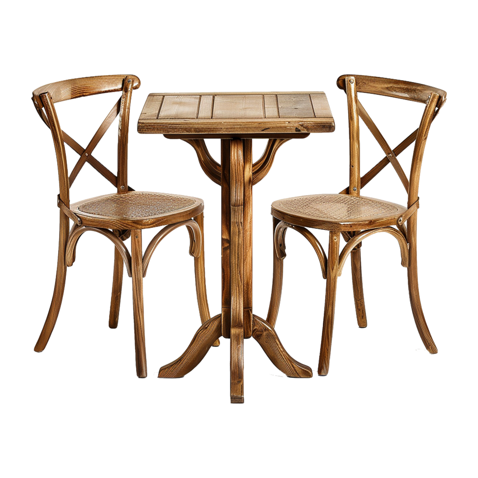 2 seat dining table isolated on transparent background png