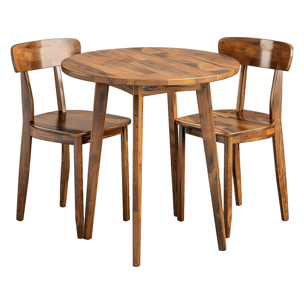 2 seat dining table isolated on transparent background png