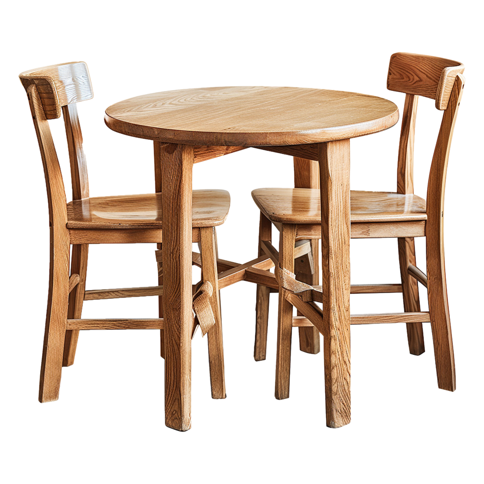 Two seat dining table isolated on transparent background png