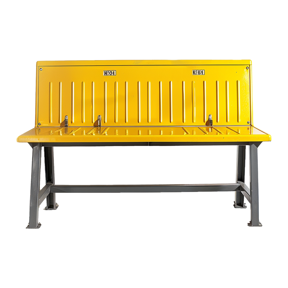 Locker room bench isolated on transparent background png